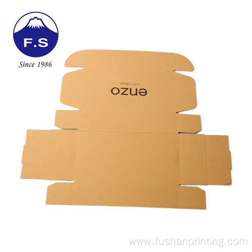 Dmbossing cardboard packaging kraft shipping boxes
